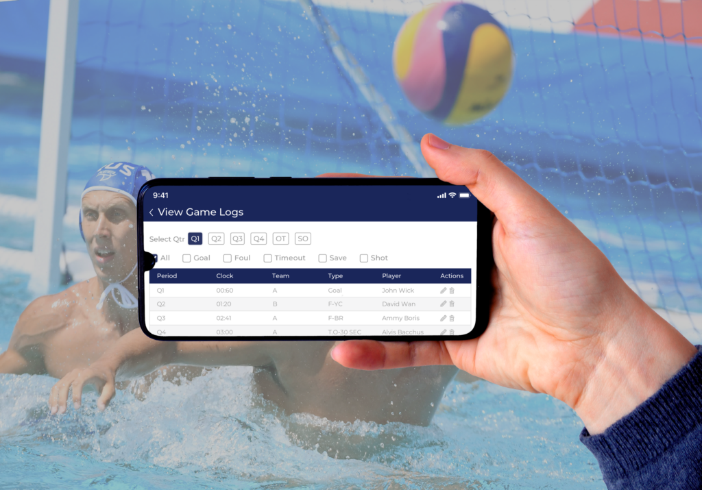 Water Polo Scoring App Features
